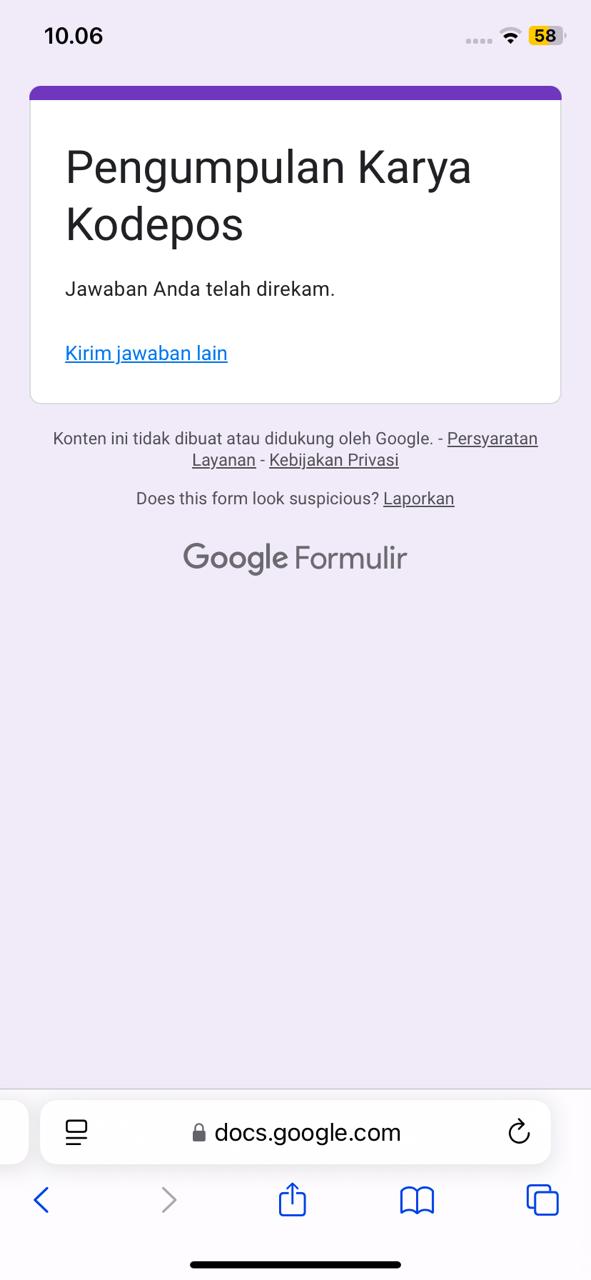 Dokumentasi Pengumpulan Karya 3